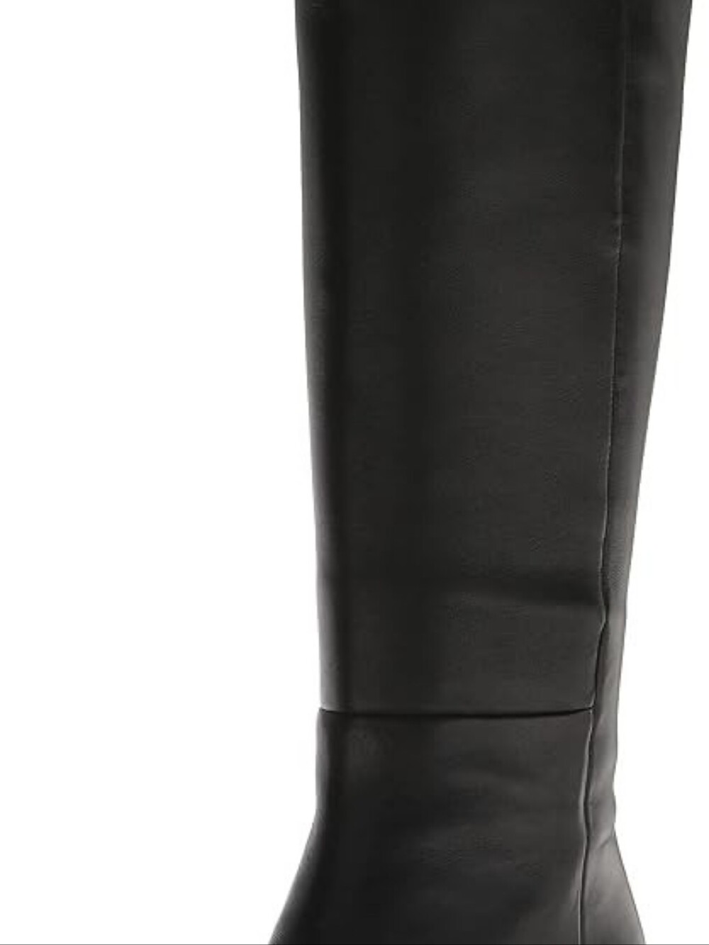 Vince Womens Farida Pointed Toe Knee High Leather Boots Black 6 M Fashion Shoes